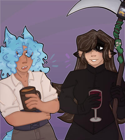 DnD ocs from me and @bennyluvin